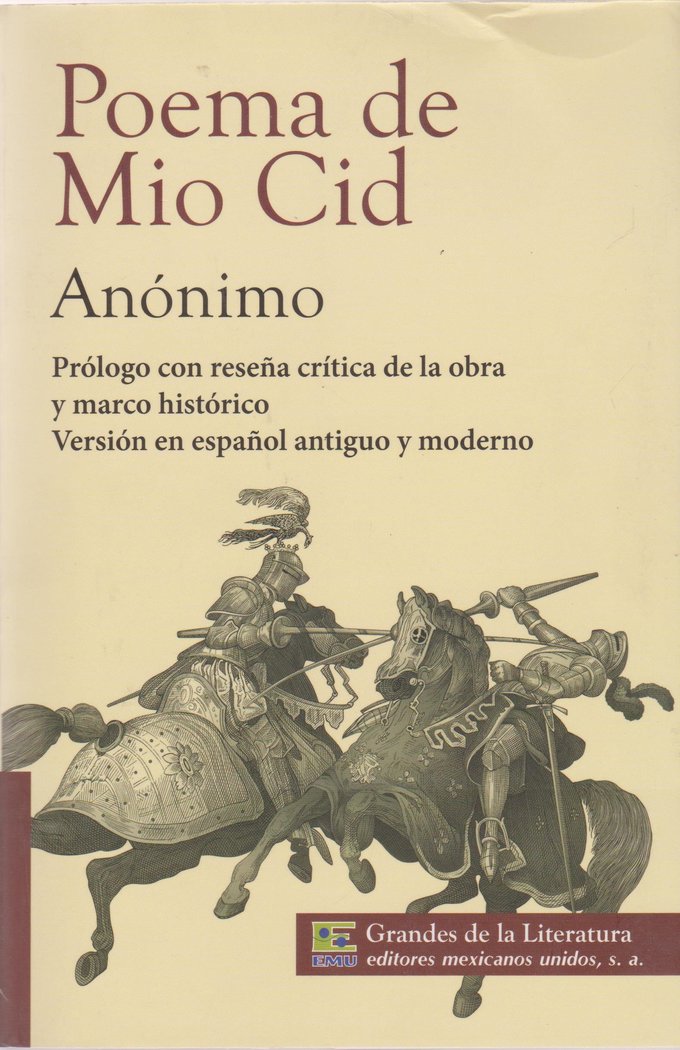 POEMA DE MIO CID, de ., ANÓNIMO | portada del libro
