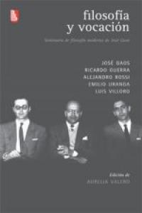 FILOSOFIA Y VOCACION, de GAOS | portada del libro