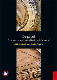 De papel, de BASBANES,NICHOLAS A | portada del libro