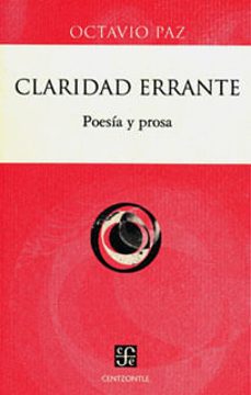 CLARIDAD ERRANTE, de PAZ | portada del libro