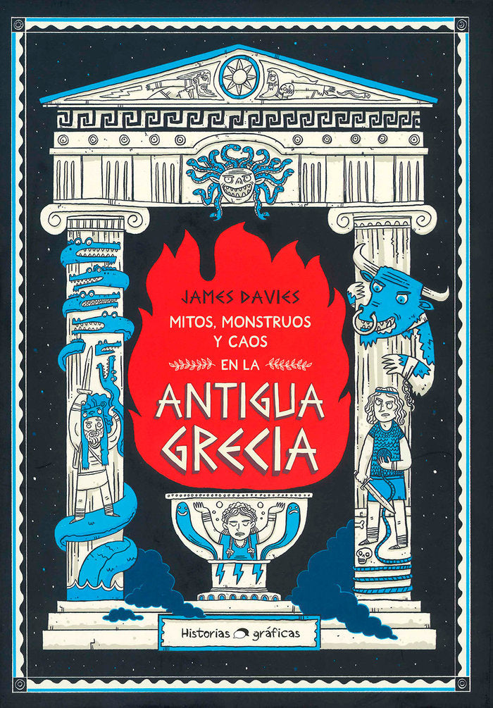 Mitos, monstruos y caos de la antigua Grecia, de DAVIES | portada del libro