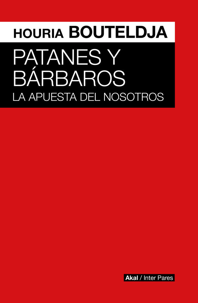 PATANES Y BARBAROS, de BOUTELDJA | portada del libro