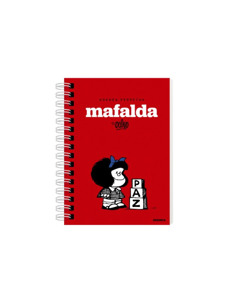 MAFALDA AGENDA PERPETUA ANILLADA PAZ, de QUINO | portada del libro