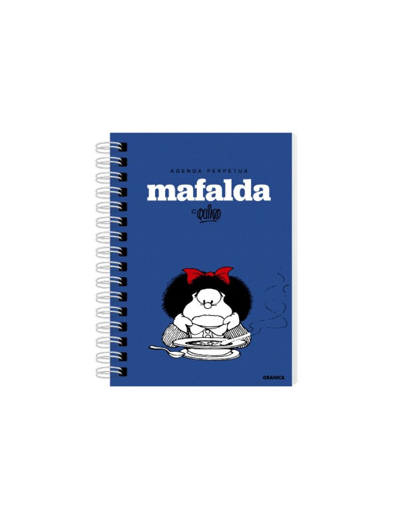 MAFALDA AGENDA PERPETUA ANILLADA SOPA, de QUINO | portada del libro