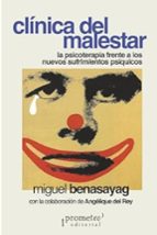 CLINICA DEL MALESTAR, de Miguel Benasayag | portada del libro