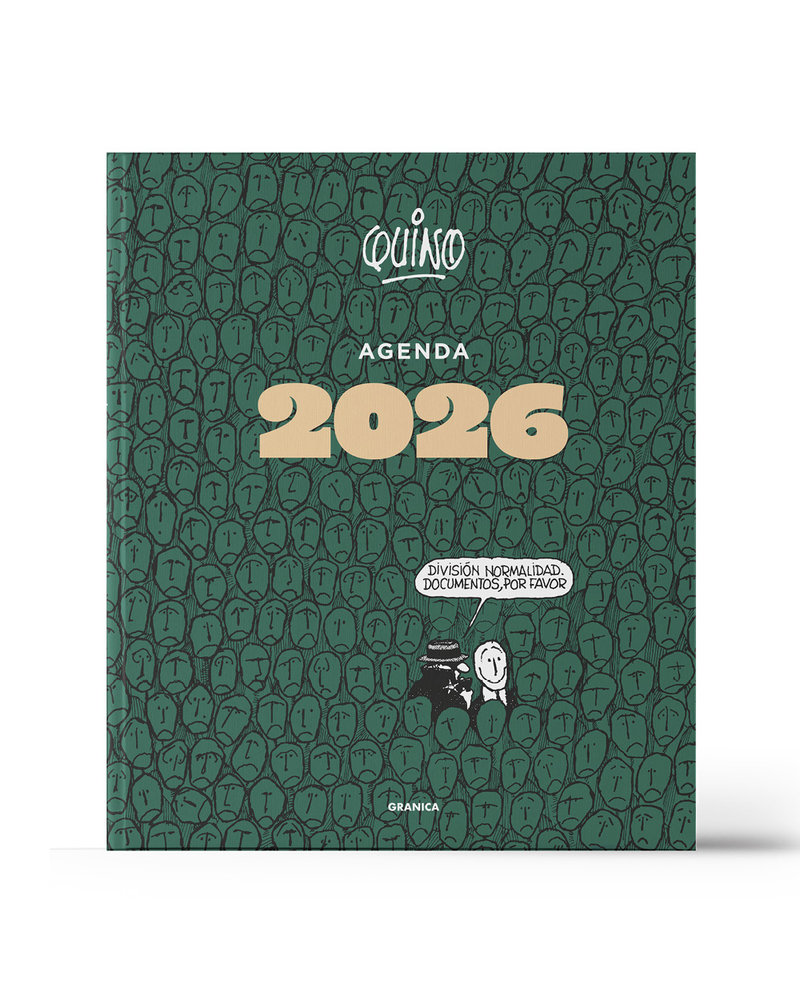 QUINO 2026 AGENDA ENCUADERNADA VERDE, de QUINO | portada del libro