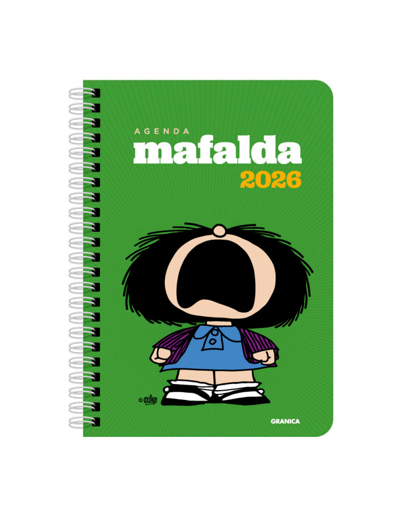 MAFALDA 2026, ANILLADA PROTESTA VERDE, de QUINO | portada del libro