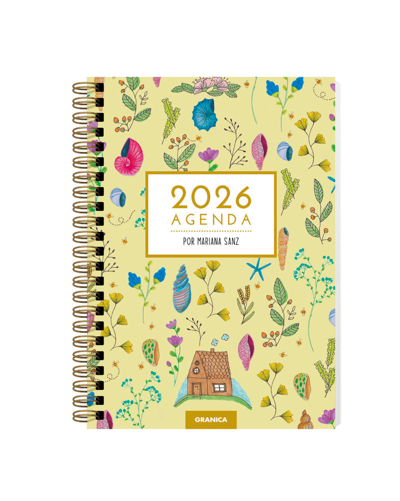 MARIANA SANZ 2026, AGENDA ANILLADA, de SANZ, MARIANA | portada del libro