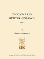 DICCIONARIO GRIEGO-ESPAÑOL. VOLUMEN VIII, de Varios autores | portada del libro