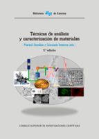 TECNICAS DE ANALISIS Y CARACTERIZACION DE MATERIALES, de MARISOL FARALDOSCONSUELO GOBERNA | portada del libro