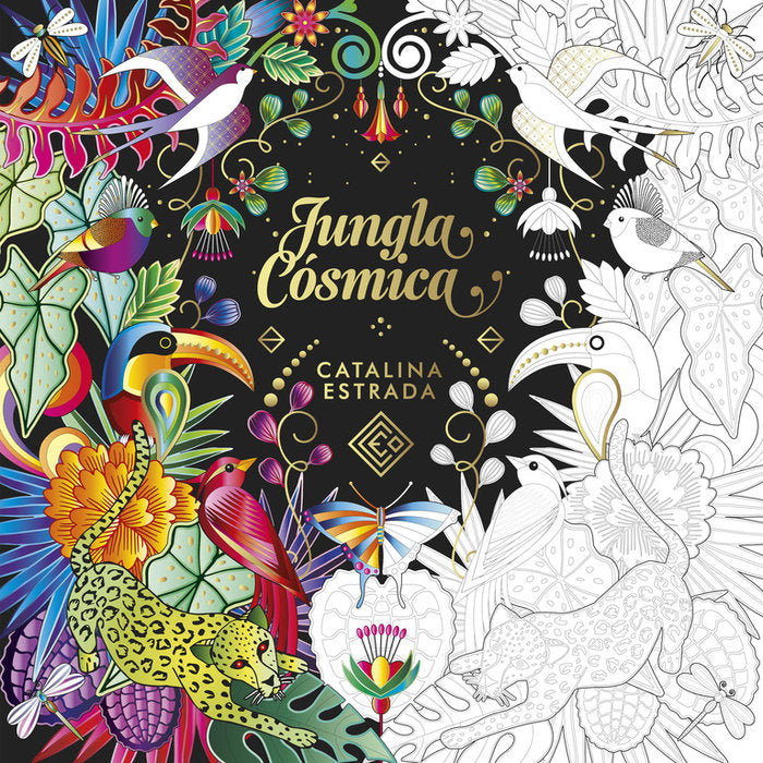 Jungla Cósmica (Libro de colorear para adultos), de Estrada | portada del libro