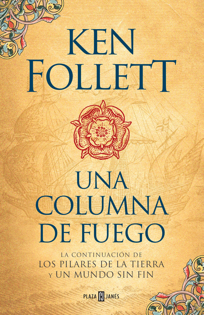 Una columna de fuego (Saga Los pilares de la Tierra 3), de Follett, Ken | portada del libro