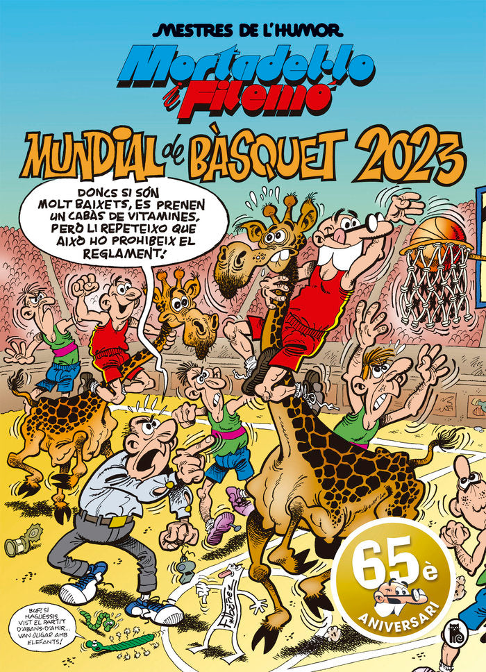 Mortadel·lo i Filemó. Mundial de bàsquet 2023 (Mestres de l'Humor 61), de FRANCISCO IBAÑEZ | portada del libro