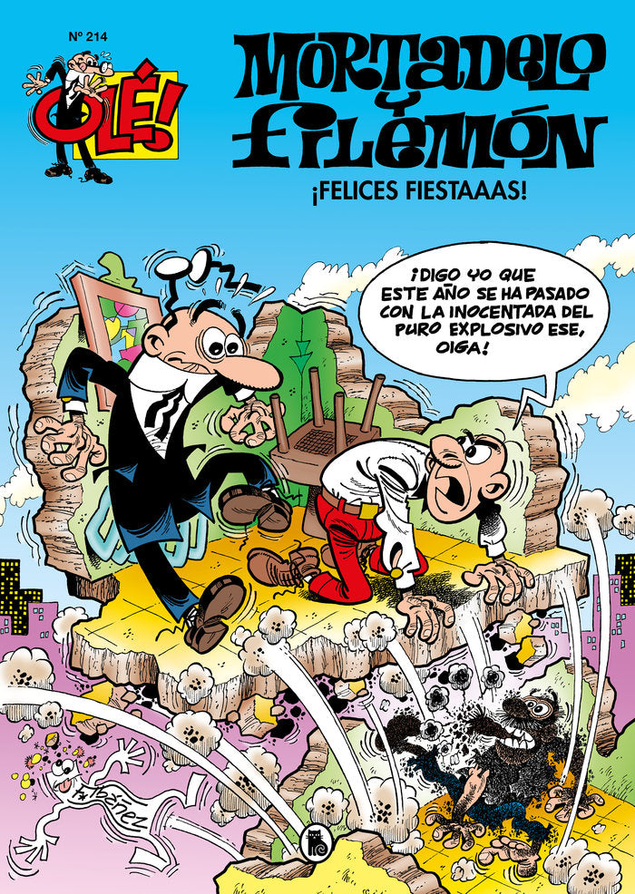 ¡Felices fiestaaas! (Olé! Mortadelo 214), de Ibáñez, Francisco | portada del libro