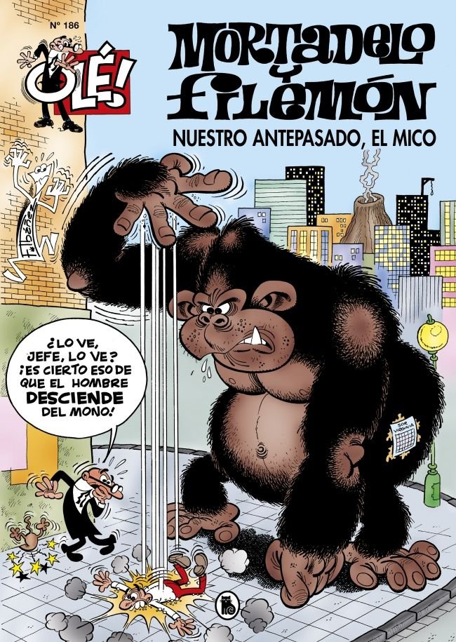 OLE MORTADELO 186 NUESTRO ANTEPASADO, de IBAÑEZ TALAVERA,FRANCISCO | portada del libro