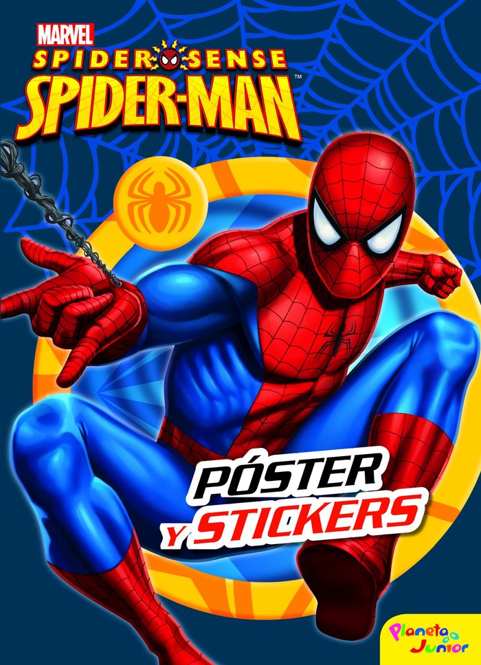 Spiderman. Póster y stickers, de Spiderman | portada del libro