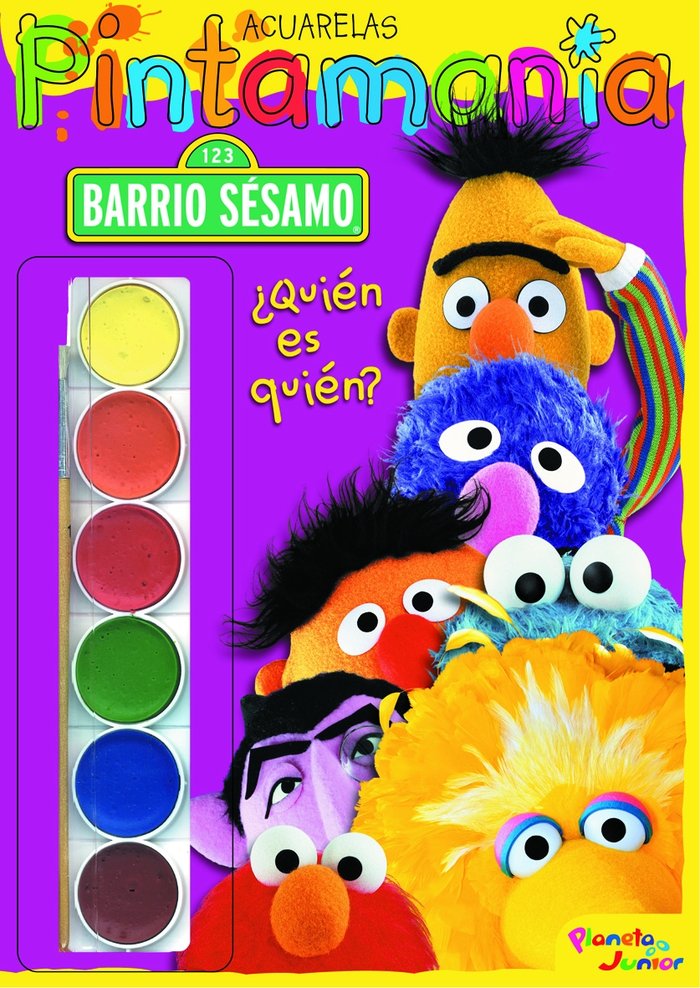 Barrio Sésamo. Pintamanía acuarelas, de Barrio Sésamo | portada del libro