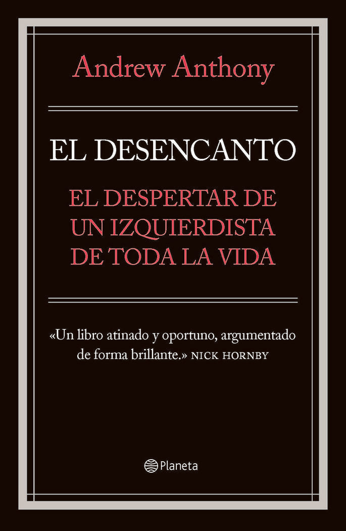 El desencanto, de Anthony | portada del libro