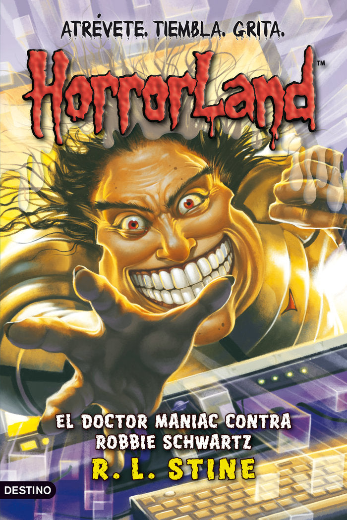 El doctor Maniac contra Robbie Schwartz, de Stine | portada del libro