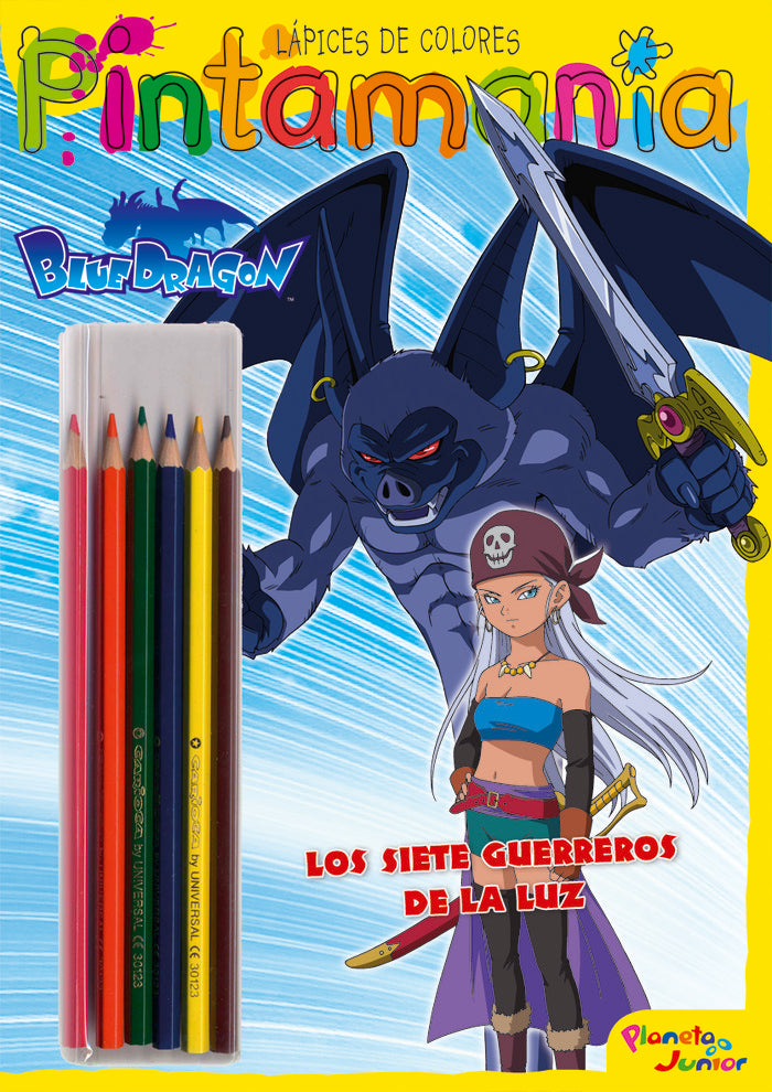Blue Dragon. Pintamanía Lápices de colores, de Blue Dragon | portada del libro
