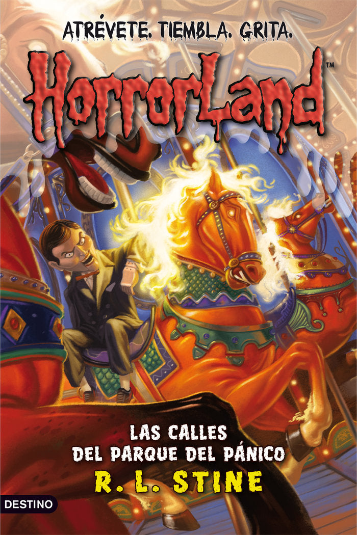 Las calles del parque del pánico, de Stine | portada del libro
