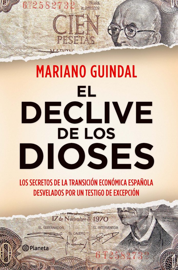El declive de los dioses, de Guindal, Mariano | portada del libro