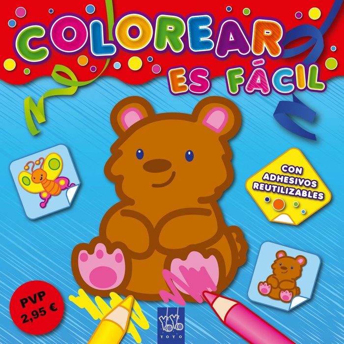 Colorear es fácil azul 2, de YOYO | portada del libro