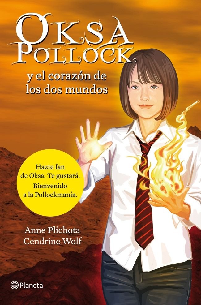 Oksa Pollock y el corazón de los dos mundos, de Plichota | portada del libro