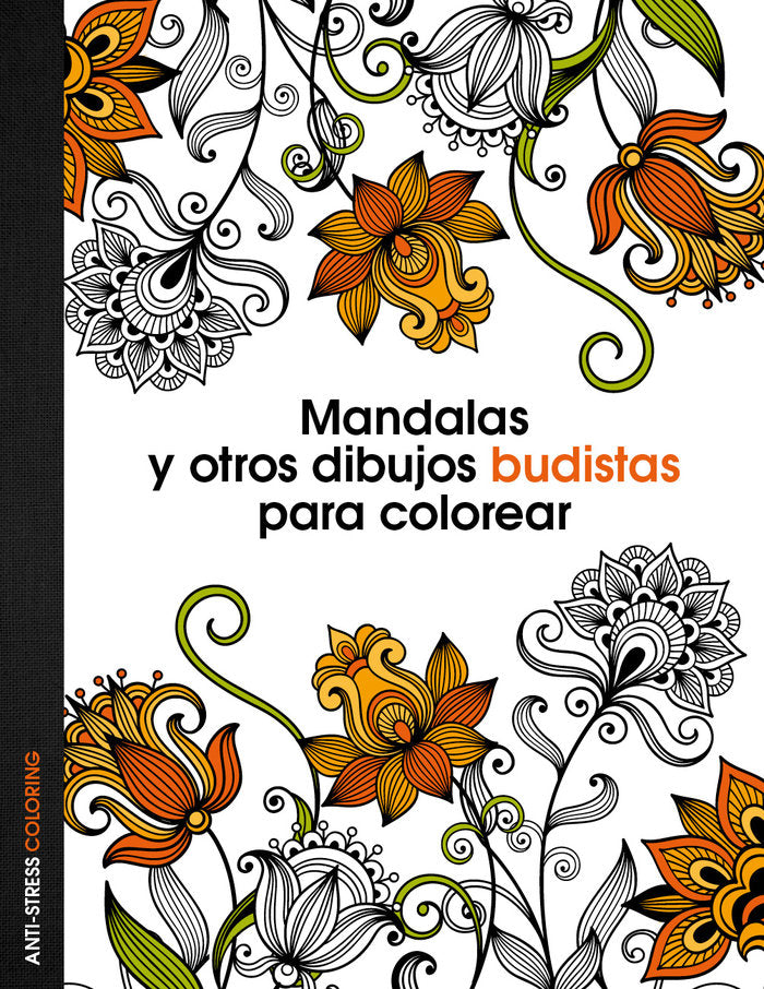 Mandalas y otros dibujos budistas para colorear, de AA. VV. | portada del libro