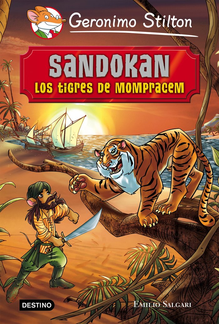 Sandokan. Los tigres de Mompracem, de Stilton, Geronimo | portada del libro