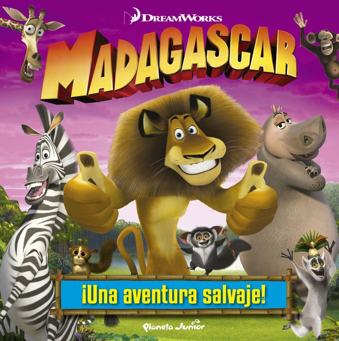 Madagascar. ¡Una aventura salvaje!, de Dreamworks | portada del libro