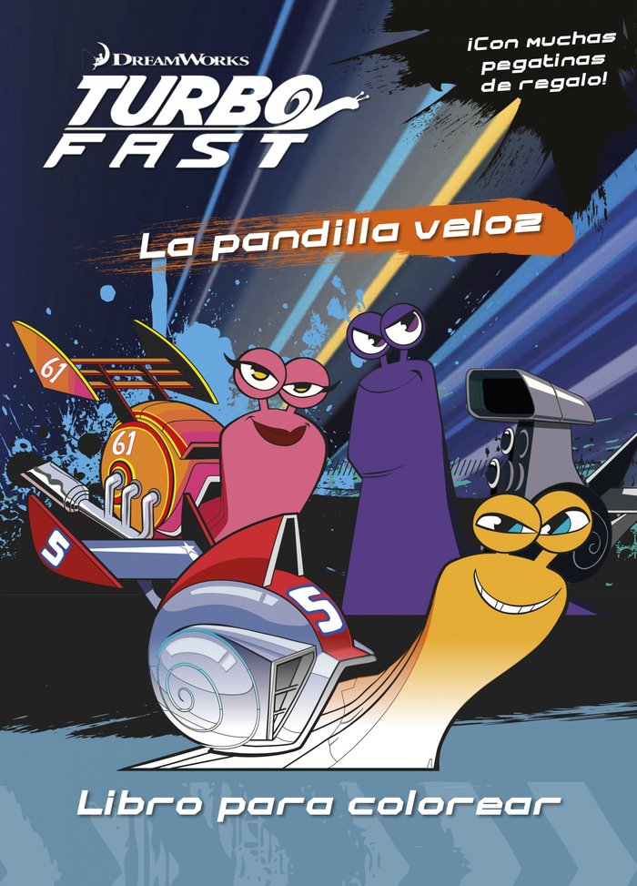 Turbo Fast. Libro para colorear, de Dreamworks | portada del libro
