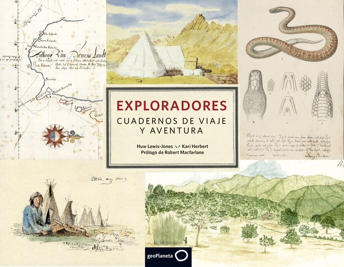 Exploradores. Cuadernos de viaje y aventura, de Lewis-Jones | portada del libro
