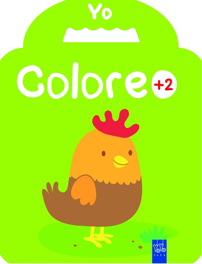 Yo coloreo +2. Gallina, de YOYO | portada del libro