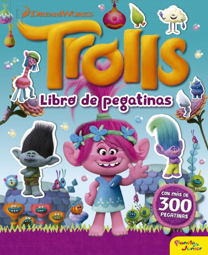 Trolls. Libro de pegatinas, de Dreamworks | portada del libro