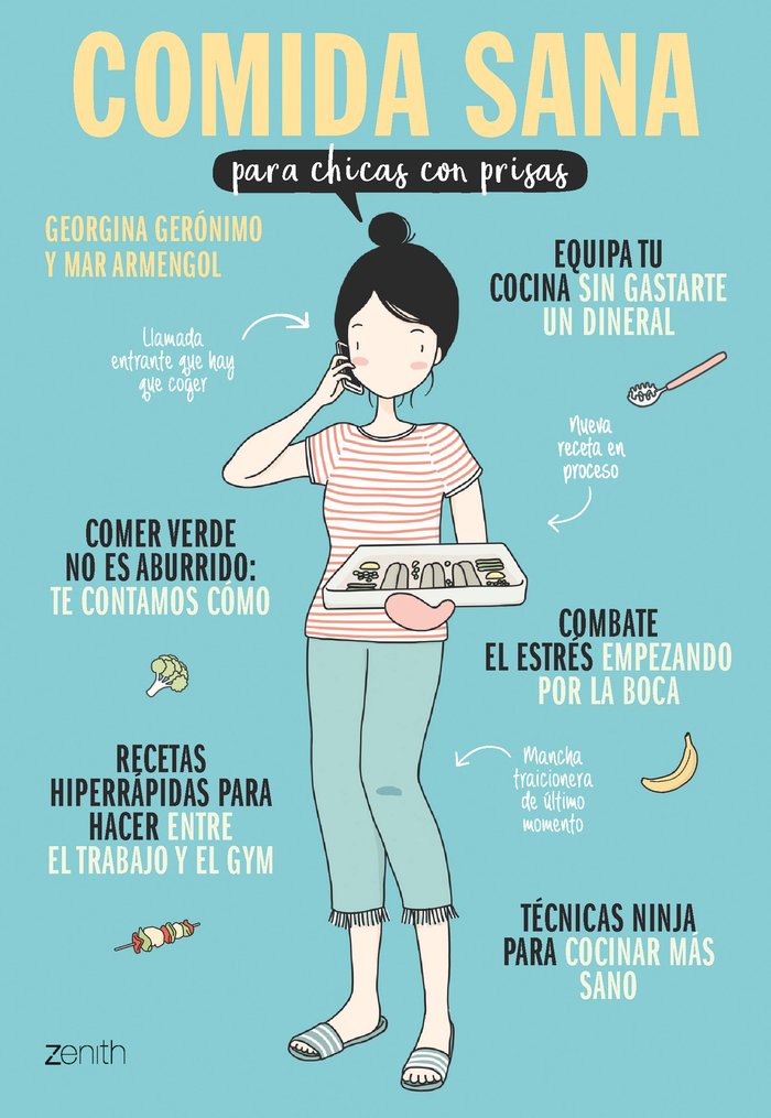 Comida sana para chicas con prisas, de Gerónimo, Georgina | portada del libro