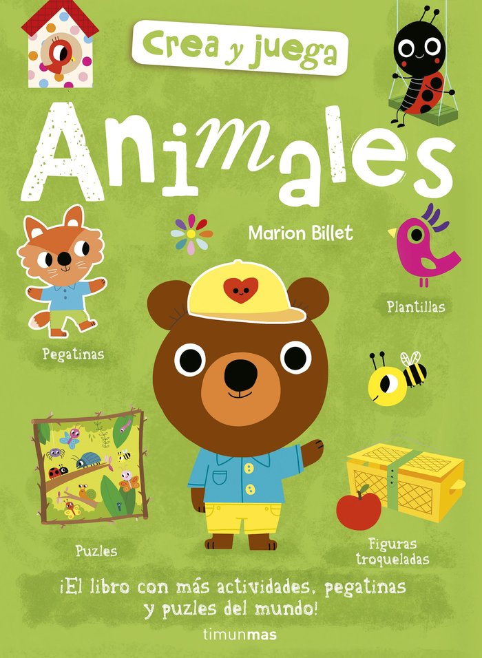 Crea y juega. Animales, de Billet, Marion | portada del libro