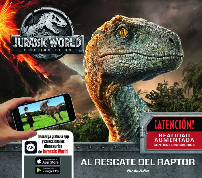 Jurassic World. El reino caído. Al rescate del raptor, de Universal Studios | portada del libro