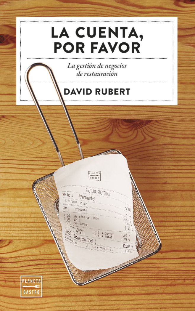 La cuenta, por favor, de Rubert Boher, David | portada del libro