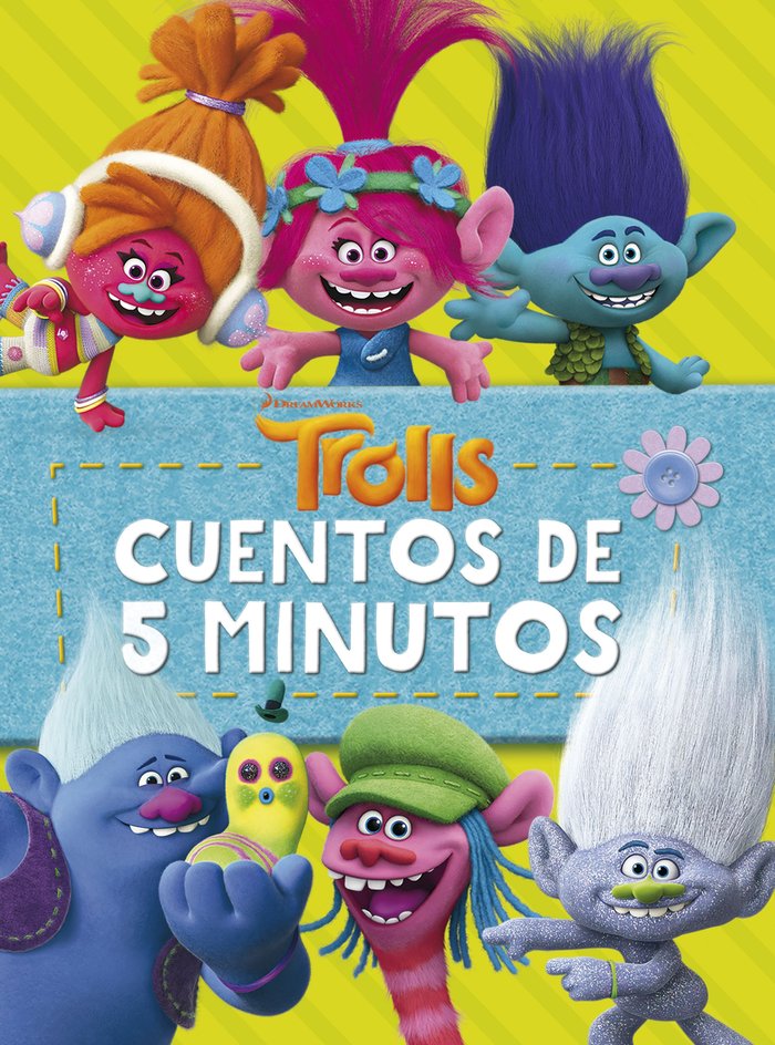 Trolls. Cuentos de 5 minutos, de Dreamworks | portada del libro