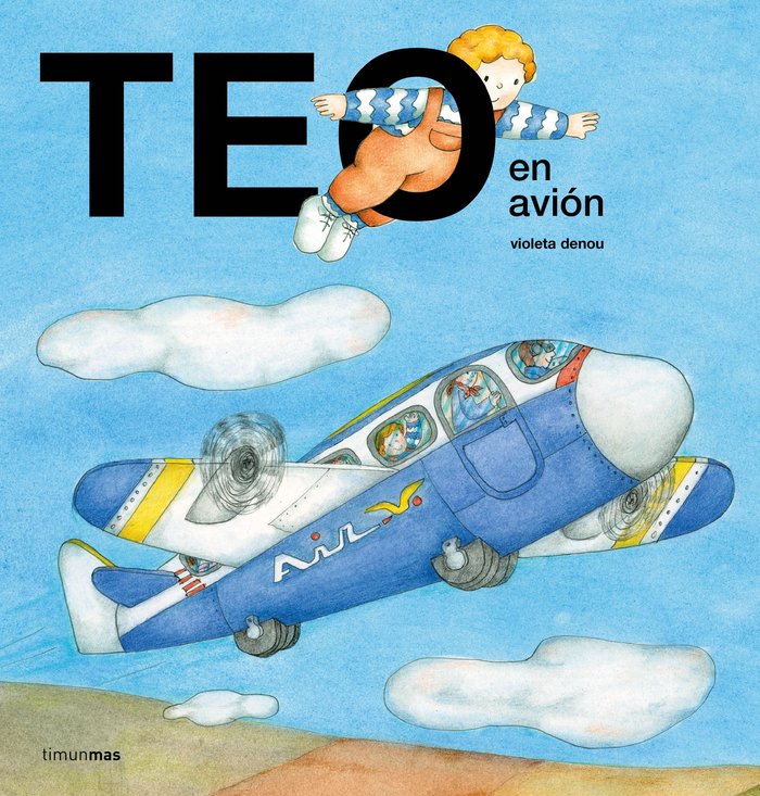 Teo en avión, de Denou, Violeta | portada del libro