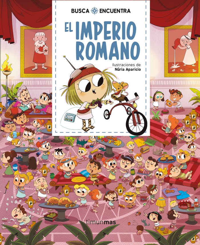 Busca y encuentra. El Imperio romano, de Aparicio, Núria | portada del libro
