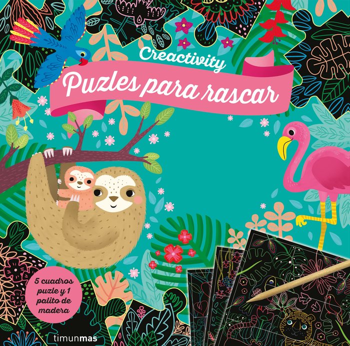 Creactivity. Jungla. Puzzles para rascar, de Varios Autores | portada del libro