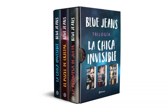 Estuche trilogía La chica invisible, de Blue Jeans | portada del libro