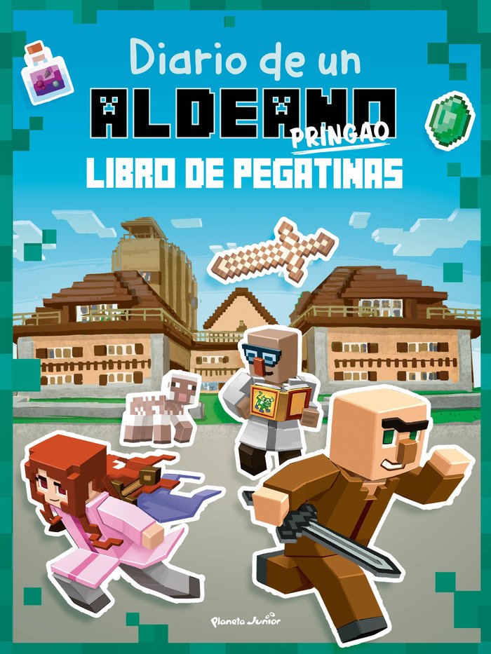 DIARIO DE UN ALDEANO PRINGAO. LIBRO DE PEGATINAS, de CUBE KID | portada del libro
