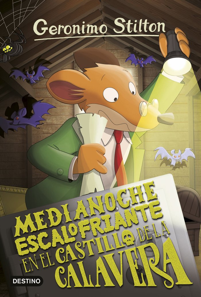 MEDIANOCHE ESCALOFRIANTE EN EL CASTILLO DE LA CALA, de GERONIMO STILTON | portada del libro