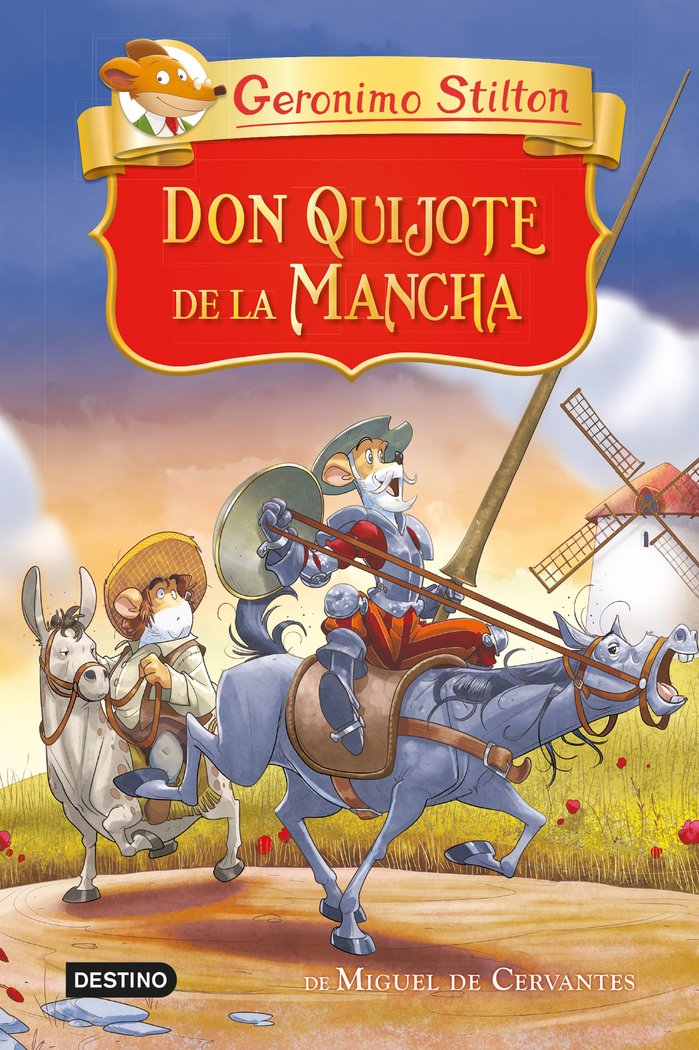 GS. DON QUIJOTE DE LA MANCHA, de GERONIMO STILTON | portada del libro