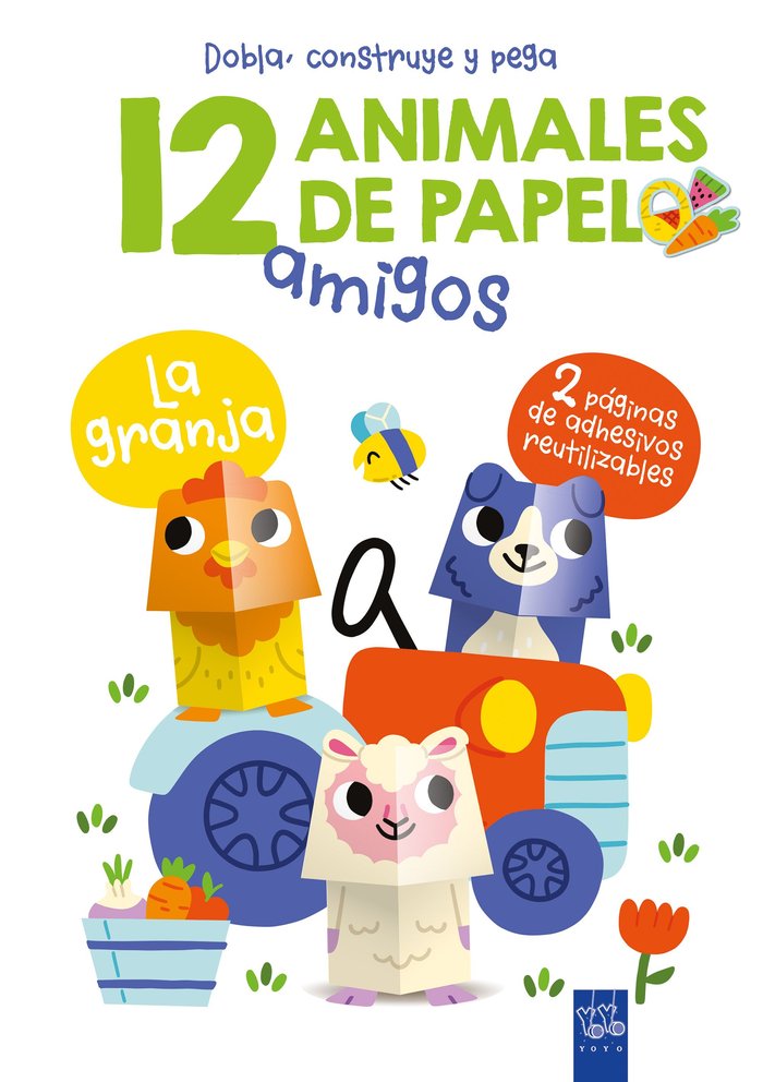 ANIMALES DE PAPEL. LA GRANJA, de YOYO | portada del libro