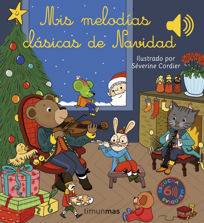 MIS MELODIAS CLASICAS DE NAVIDAD, de SEVERINE CORDIER | portada del libro