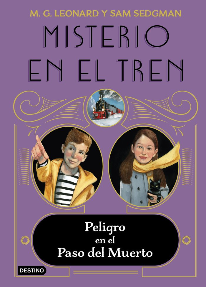 MISTERIO EN EL TREN 4. PELIGRO EN EL DEAD MAN'S PA, de M.G. LEONARD | portada del libro